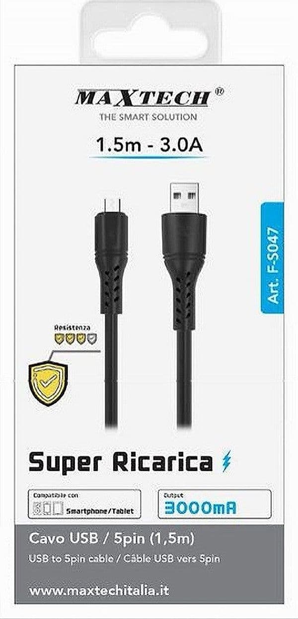 CAVO USB/MICRO USB SUPER RICARICA DATI RESISTENTE 1.5 METRI 3A SMARTPHONE F-S047 in Lampade da parete Trade Shop italia - Napoli, commercioVirtuoso.it