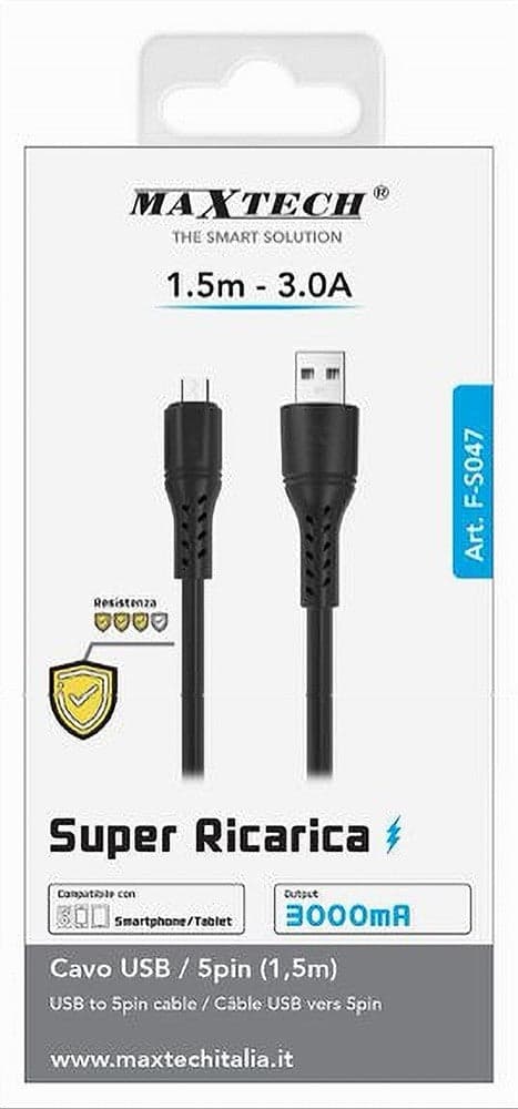 CAVO USB/MICRO USB SUPER RICARICA DATI RESISTENTE 1.5 METRI 3A SMARTPHONE F-S047 in Lampade da parete Trade Shop italia - Napoli, commercioVirtuoso.it