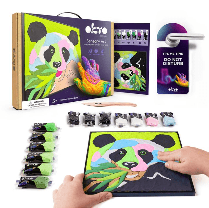 Okto – Sensory Art Colora con i Numeri 30 x 30 cm Panda in Dipingere con i numeri Cartospedia - Napoli, commercioVirtuoso.it
