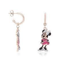 STROILI - Orecchini pendenti in acciaio rosato con Minni e strass in Orecchini Alba Gioielli - Casoria, commercioVirtuoso.it