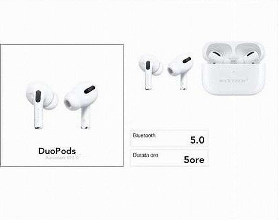 AURICOLARI BLUETOOTH5.0 DUOPODS V CUFFIE SMARPHONE CON COVER POWER BANK AU-BT020 in Cuffie In-Ear Trade Shop italia - Napoli, commercioVirtuoso.it