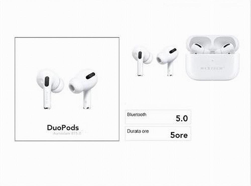 AURICOLARI BLUETOOTH5.0 DUOPODS V CUFFIE SMARPHONE CON COVER POWER BANK AU-BT020 in Cuffie In-Ear Trade Shop italia - Napoli, commercioVirtuoso.it