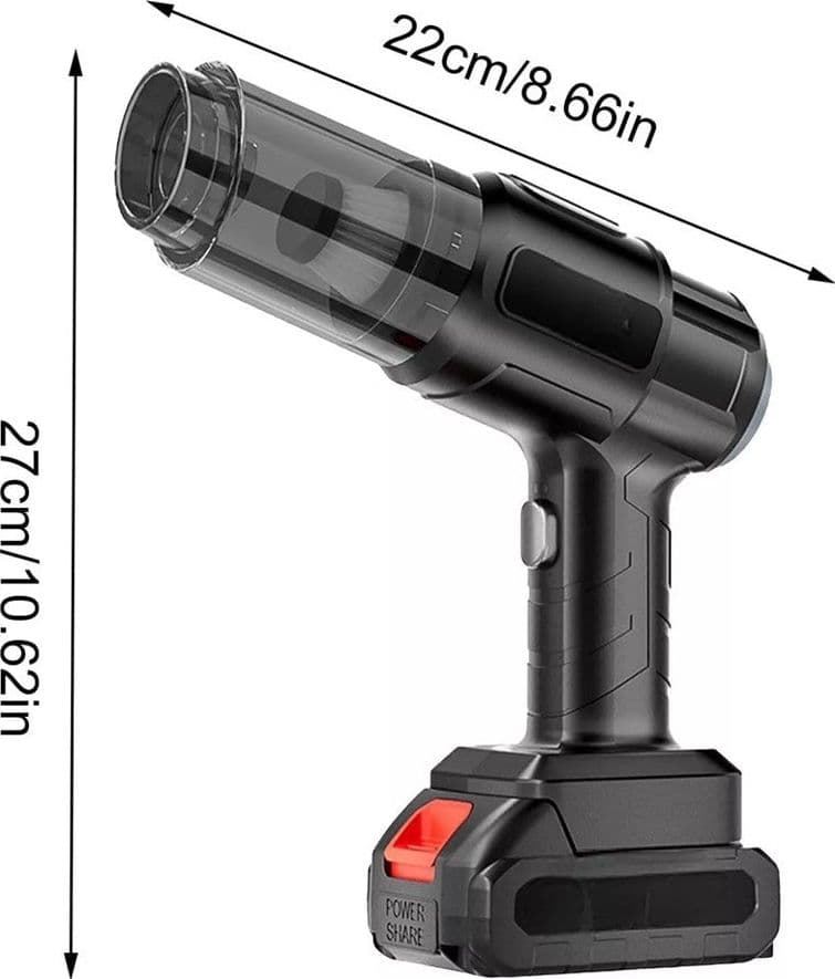 ASPIRAPOLVERE ASPIRABRICIOLE PORTATILE SENZA FILI DOPPIA BATTERIA 24V 07640 in Aspirabriciole e aspirapolvere portatili Trade Shop italia - Napoli, commercioVirtuoso.it