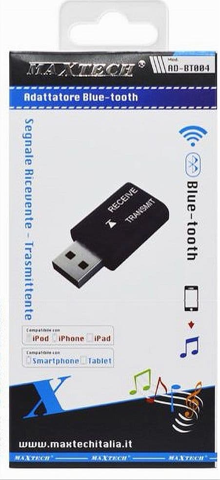 ADATTATORE BLUETOOTH USB AUDIO SEGNALE RICEVENTE-TRASMITTENTE WIRELESS AD-BT004 in Ricevitori Hi-Fi Trade Shop italia - Napoli, commercioVirtuoso.it