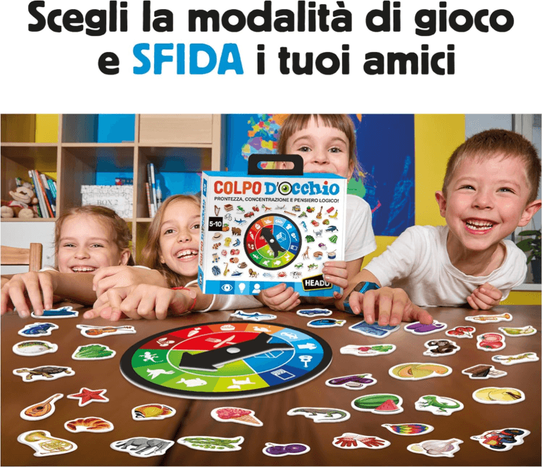 Headu - Colpo D'Occhio Prontezza Concentrazione E Pensiero Logico ( 5/10 Anni) in Giochi di società Cartospedia - Napoli, commercioVirtuoso.it