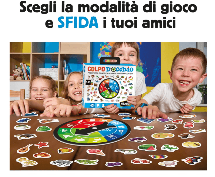 Headu - Colpo D'Occhio Prontezza Concentrazione E Pensiero Logico ( 5/10 Anni) in Giochi di società Cartospedia - Napoli, commercioVirtuoso.it