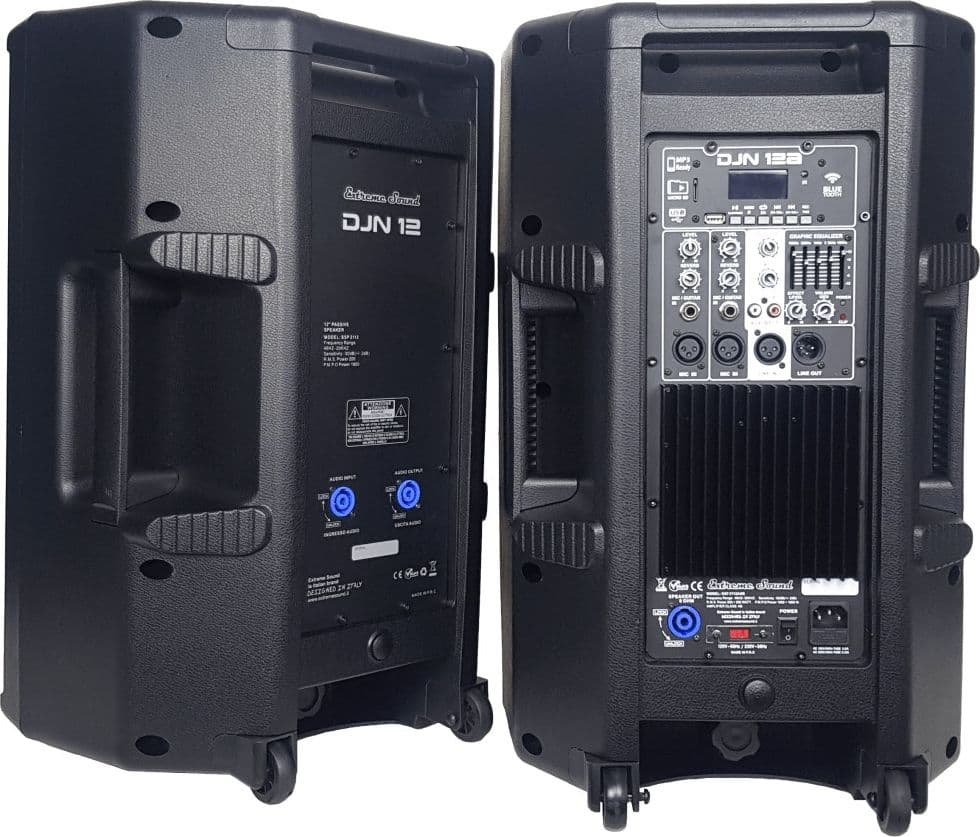 COPPIA CASSE AUDIO ACUSTICHE 3600 W EXTREME SOUND WOOFER 12" BLUETOOTH USB DJN-12 in Diffusori da scaffale Trade Shop italia - Napoli, commercioVirtuoso.it