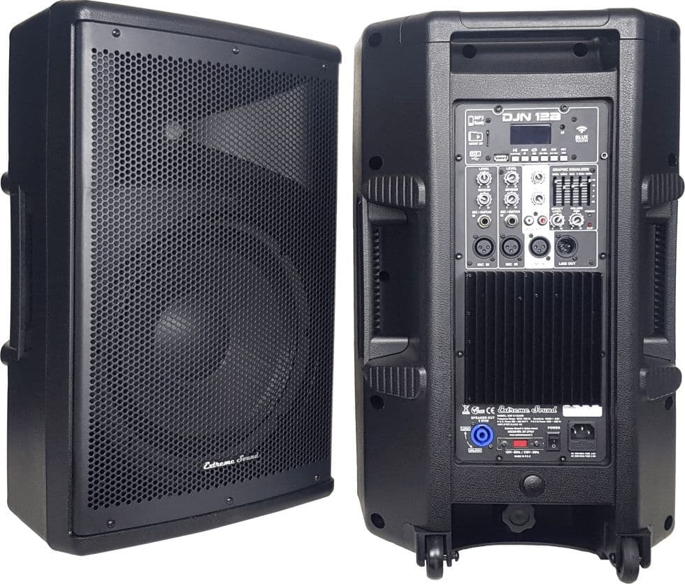 COPPIA CASSE AUDIO ACUSTICHE 3600 W EXTREME SOUND WOOFER 12" BLUETOOTH USB DJN-12 in Diffusori da scaffale Trade Shop italia - Napoli, commercioVirtuoso.it