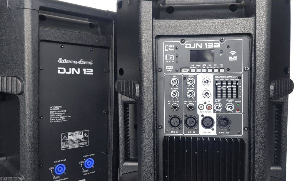 COPPIA CASSE AUDIO ACUSTICHE 3600 W EXTREME SOUND WOOFER 12" BLUETOOTH USB DJN-12 in Diffusori da scaffale Trade Shop italia - Napoli, commercioVirtuoso.it