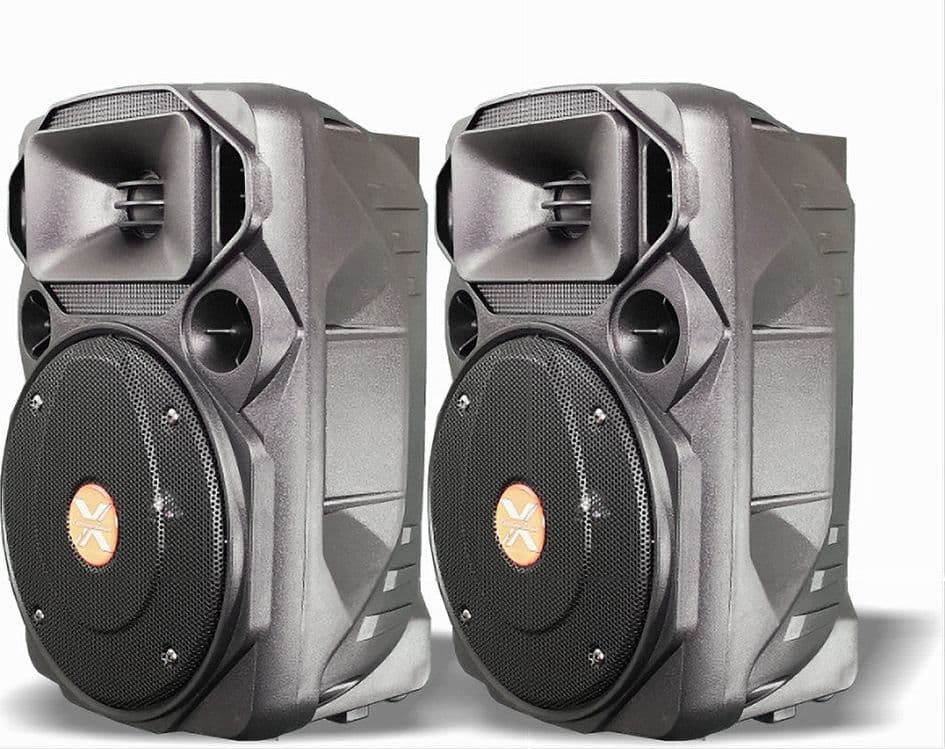 COPPIA CASSE ATTIVA + PASSIVA MICROFONO BLUETOOTH 1300W EXTREME SOUND VAN-M-POWER in Sistemi PA Trade Shop italia - Napoli, commercioVirtuoso.it