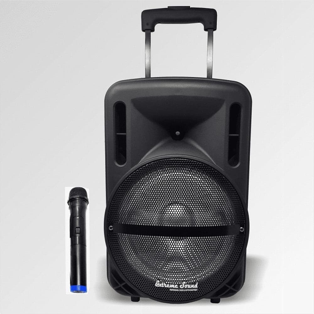 CASSA AUDIO A BATTERIA RICARICABILE TROLLEY WOOFER 10" USB EXTREME SOUND MOVE 10 in Monitor Trade Shop italia - Napoli, commercioVirtuoso.it