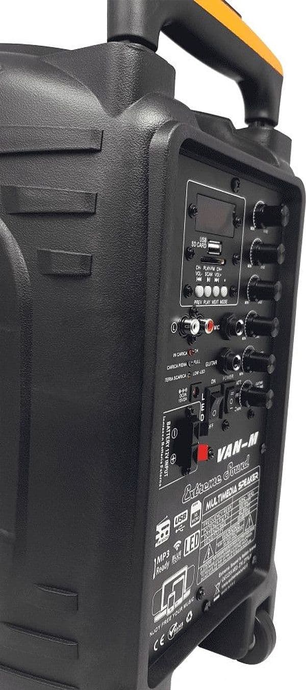 CASSA PORTATILE A TROLLEY 600 W BLUETOOTH USB RGB CON MICROFONO WIRELESS VAN-M in Casse portatili Bluetooth Trade Shop italia - Napoli, commercioVirtuoso.it