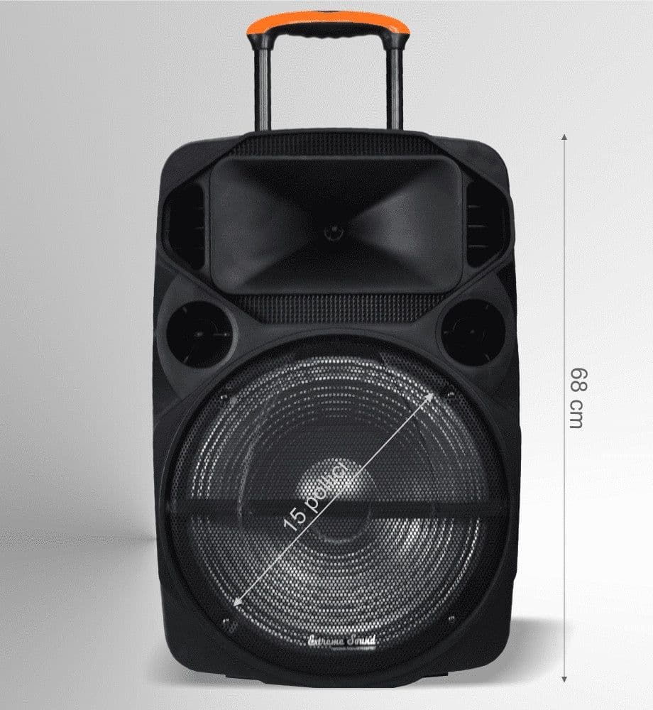 CASSA AUDIO PORTATILE BATTERIA WOOFER 15" USB MP3 MICROFONO EXTREME SOUND VAN-XL in Sistemi PA Trade Shop italia - Napoli, commercioVirtuoso.it