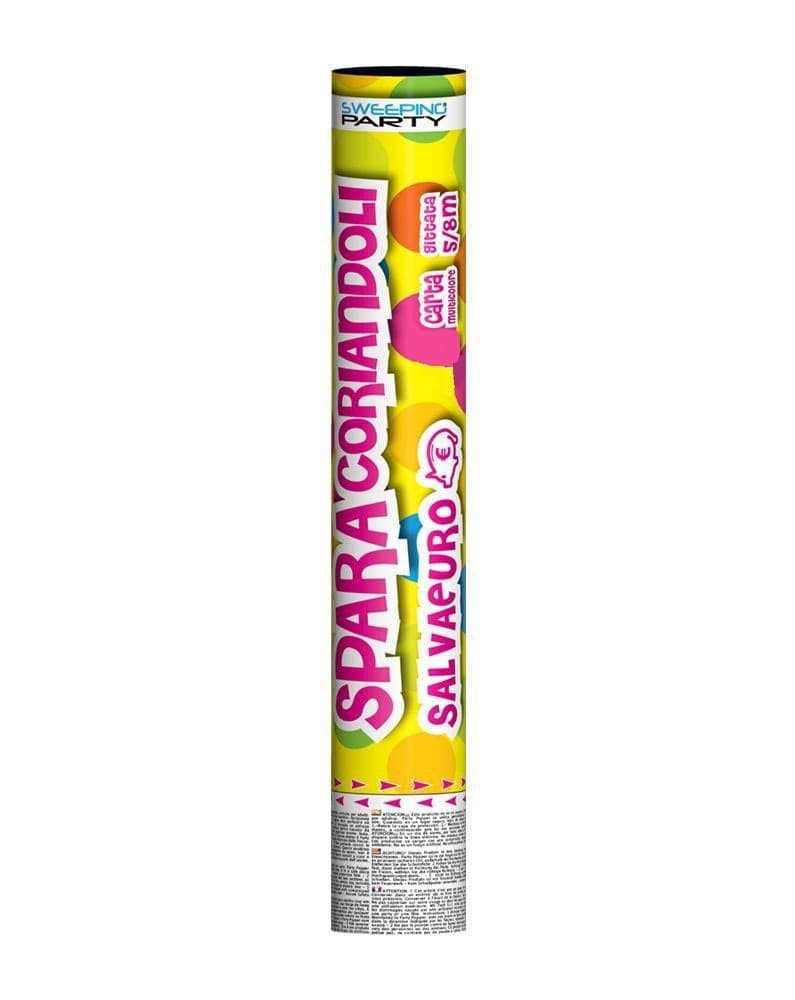 TUBO SPARACORIANDOLI 100CM SALVAEURO CON CARTA MULTICOLOR PER PARTY FESTE 856042 in Coriandoli Trade Shop italia - Napoli, commercioVirtuoso.it
