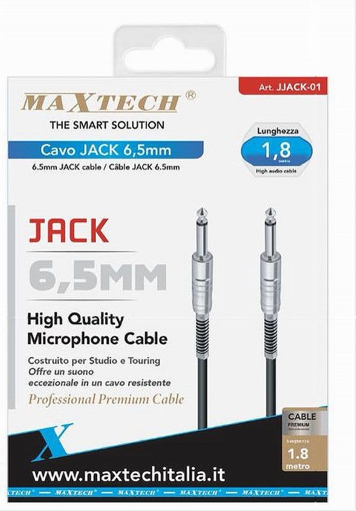 CAVO COLLEGAMENTO 2 JACK 6.5 MM MONO 1.8 MT CAVO MICROFONO AUDIO STEREO JJACK-01 in Cavi Stereo Jack Trade Shop italia - Napoli, commercioVirtuoso.it
