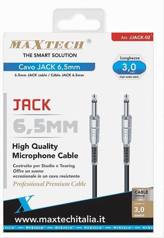 CAVO COLLEGAMENTO 2 JACK DA 6.5 MM MONO 3MT CAVO MICROFONO AUDIO STEREO JJACK-02 in Cavi Stereo Jack Trade Shop italia - Napoli, commercioVirtuoso.it