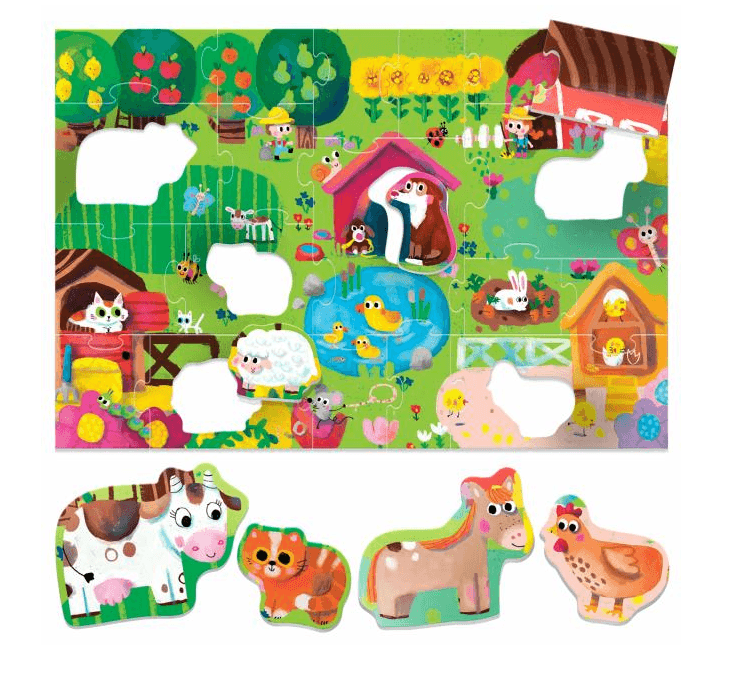 Headu - Maxi Shaped Puzzle Farm ( 2/4 Anni) in Puzzle classici Cartospedia - Napoli, commercioVirtuoso.it