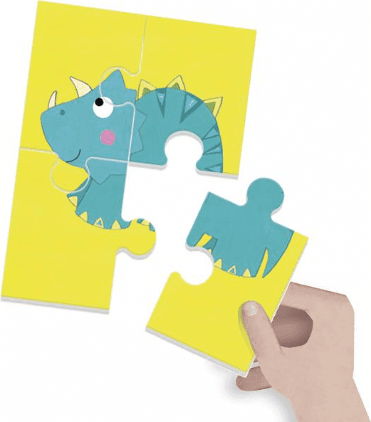 Headu- Dinosaurs Puzzle 8+1 - Grandi tessere double-face ( Anni 2+) in Puzzle classici Cartospedia - Napoli, commercioVirtuoso.it