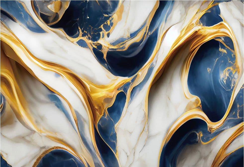 PANNELLO ADESIVO EFFETTO MARMO ASTRATTO FLUIDO 120X300CM PARETI PARASCHIZZI STANZA - 2