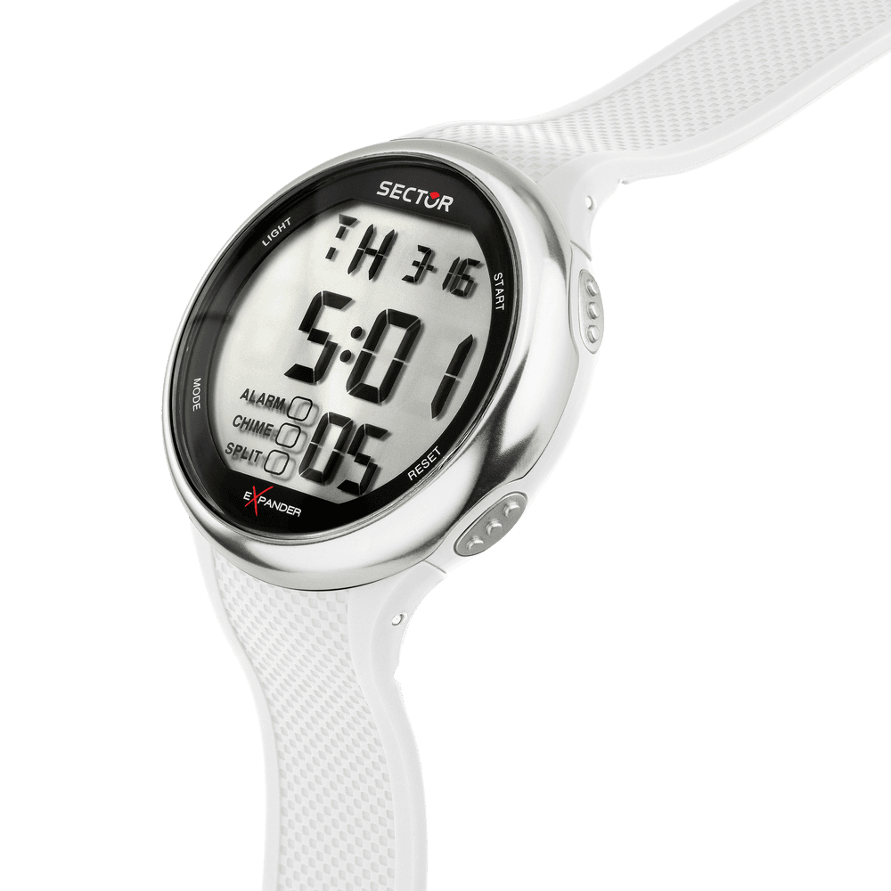Sector EX-17 – Orologio Uomo Digitale Gomma Bianco (R3251277005) in Orologi da polso Web Time Orologi - Milano, commercioVirtuoso.it