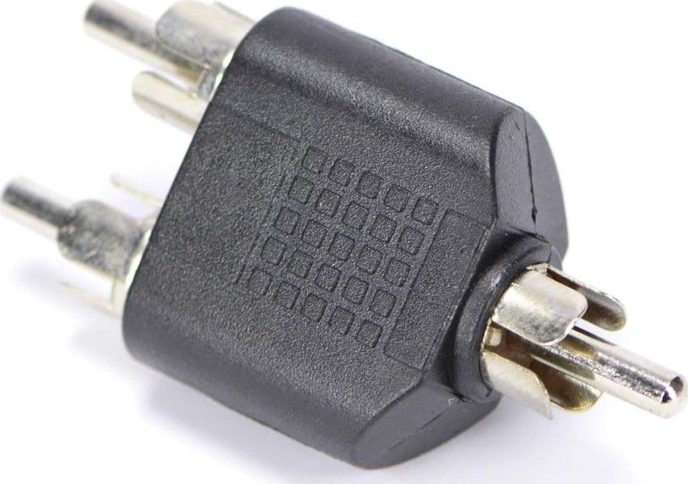 CONNETTORE ADATTATORE SPLITTER SPINA RCA MASCHIO A 2XRCA MASCHIO AUDIO RCA C-027 in Connettori RCA Trade Shop italia - Napoli, commercioVirtuoso.it