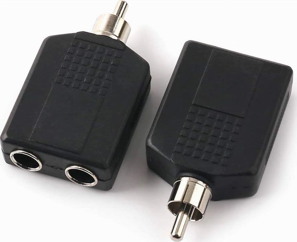 CONNETTORE ADATTATORE AUDIO STEREO 2X AUX FEMMINA DA 6,35 MM A RCA MASCHIO C-030 in Adattatori Trade Shop italia - Napoli, commercioVirtuoso.it