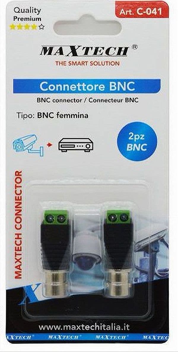 CONNETTORE BNC FEMMINA 220V ADATTATORE AUDIO VIDEO TELECAMERA SORVEGLIANZA C-041 in Faretti da soffitto Trade Shop italia - Napoli, commercioVirtuoso.it