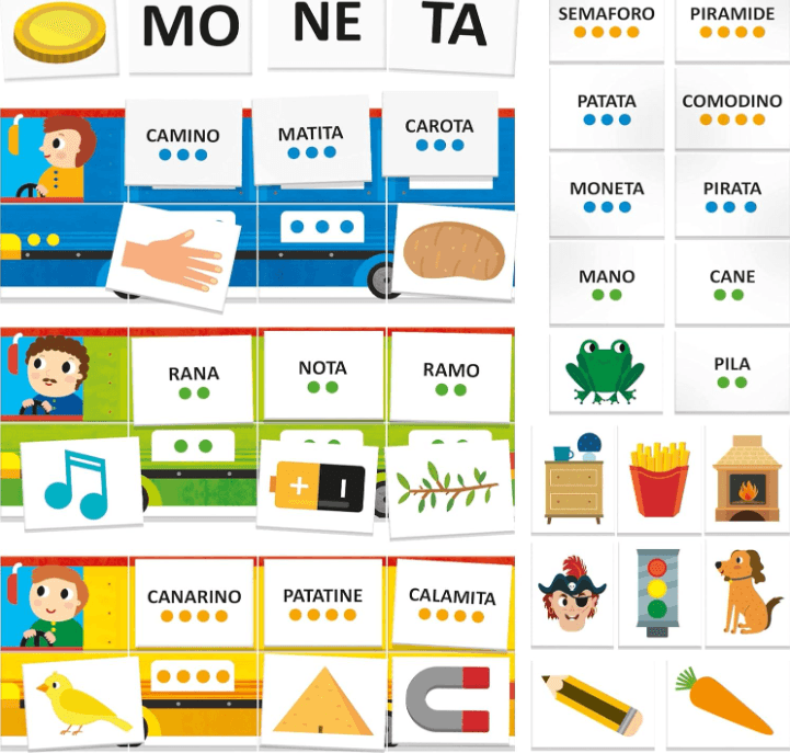 Headu - Sillabando Tre Giochi Per Imparare A Leggere E Scrivere Con La Divisione In Sillabe (3/6 Anni) in Giochi di ortografia e sillabazione Cartospedia - Napoli, commercioVirtuoso.it
