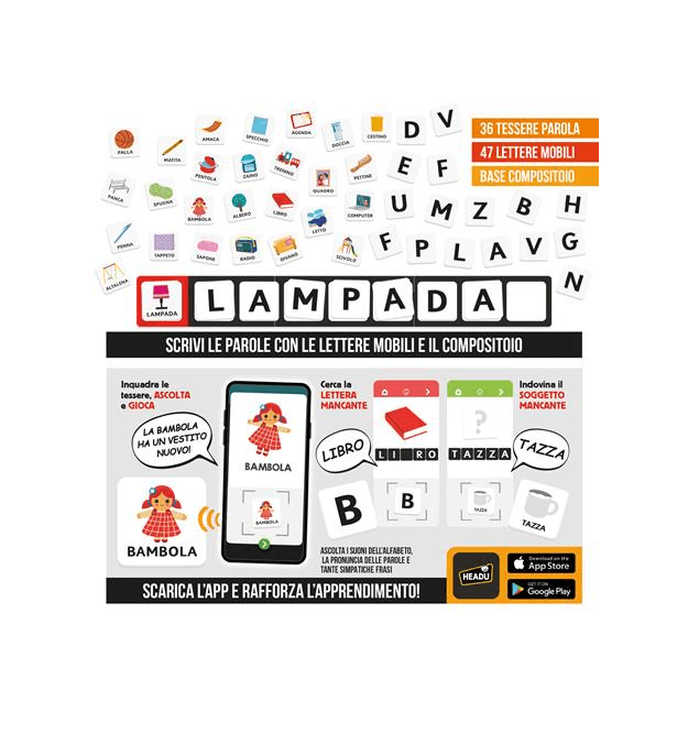 Headu - Scrivo & Leggo 4.0 Prime PArole - Il primo gioco educativo animato e parlante! (3/6 Anni) in Elettronica Cartospedia - Napoli, commercioVirtuoso.it