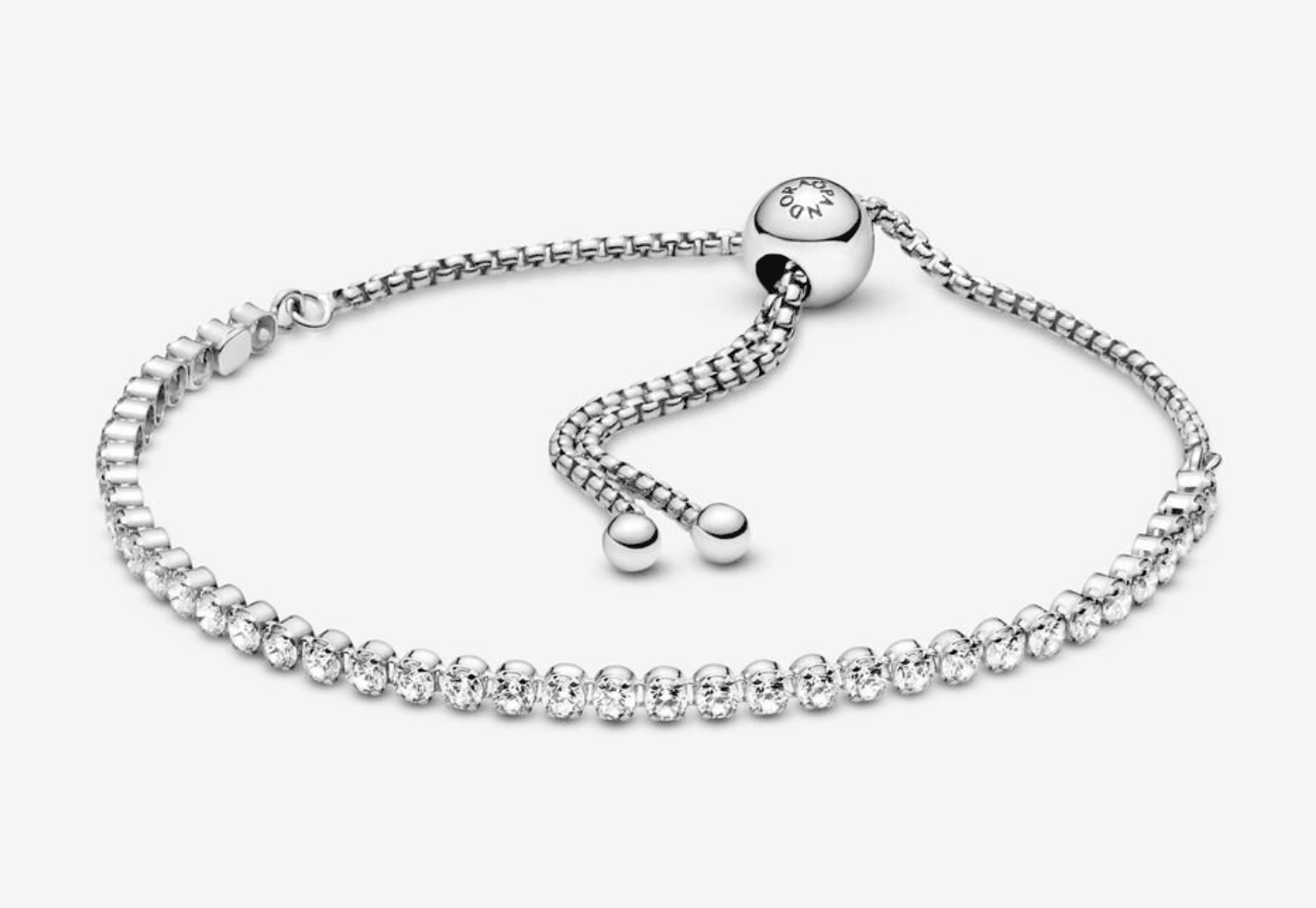 Pandora - Bracciale tennis con chiusura regolabile