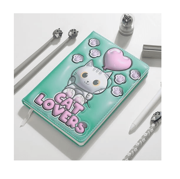ITOTAL - NOTEBOOK A5 ITOTAL 3D SQUISHY GATTO BIANCO in Quaderni da scrittura Cartospedia - Napoli, commercioVirtuoso.it