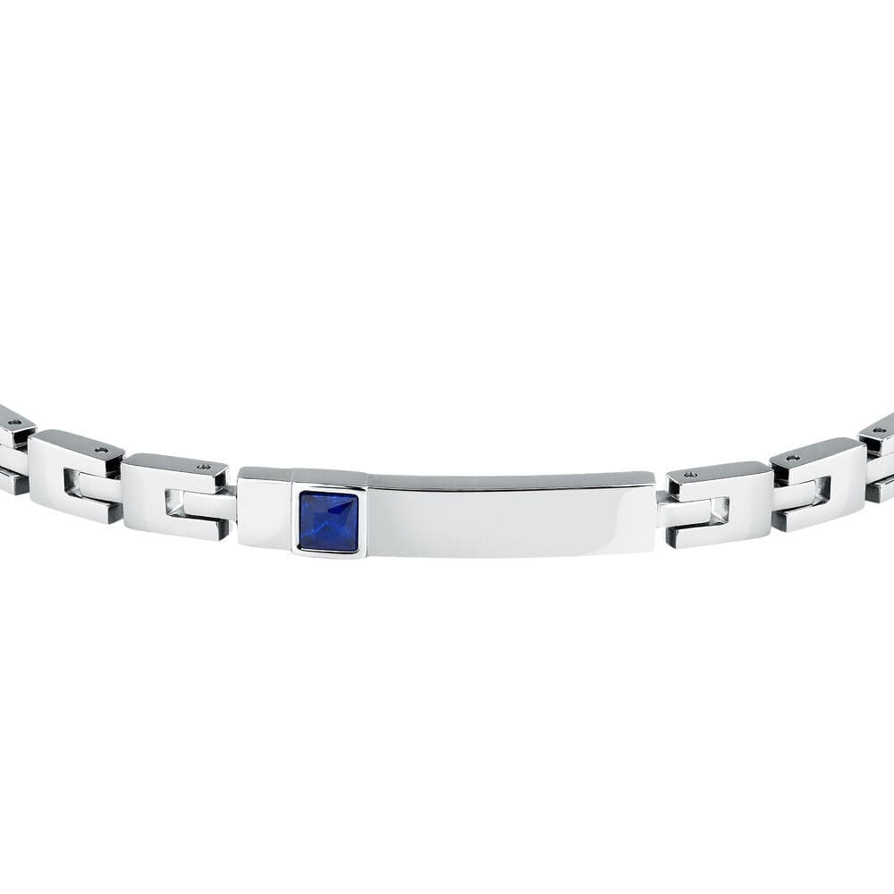 Morellato Urban – Bracciale Uomo Acciaio con Zircone Blu (SABH42) in Bracciali Web Time Orologi - Milano, commercioVirtuoso.it