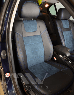 Coprisedili su misura per BMW 3 (E46) (1998-2007), Leather style in Set per interni Autooggetti.it - Roma, commercioVirtuoso.it