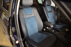 Coprisedili su misura per BMW 3 (E46) (1998-2007), Leather style in Set per interni Autooggetti.it - Roma, commercioVirtuoso.it