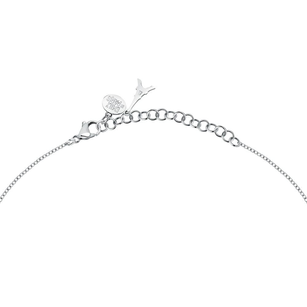 Collana Emily in Paris – Cuore Bianco Acciaio e Oro (SAIX36) in Collane Web Time Orologi - Milano, commercioVirtuoso.it