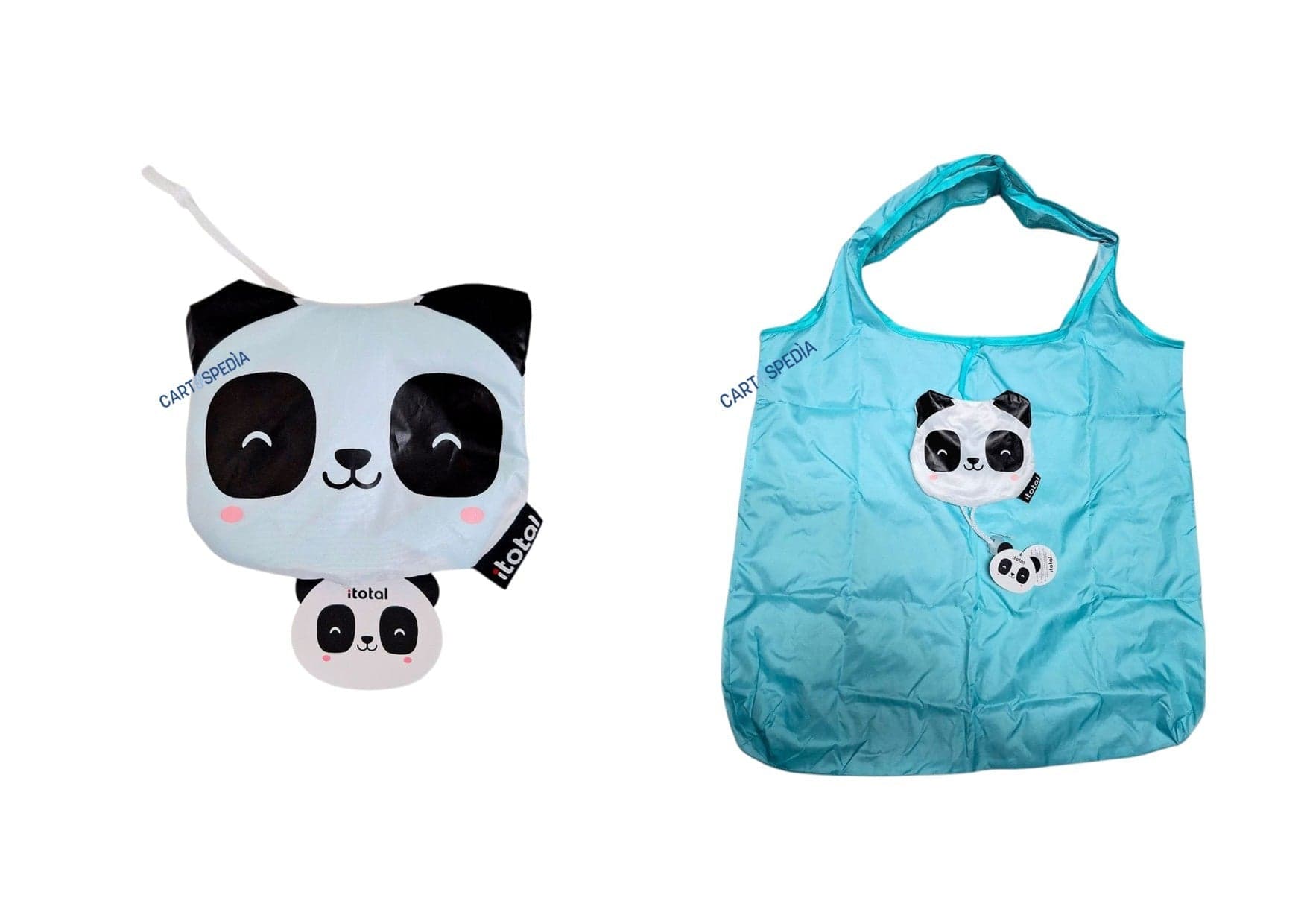 iTotal - Shopper Pieghevole Panda in Borse riutilizzabili per la spesa Cartospedia - Napoli, commercioVirtuoso.it