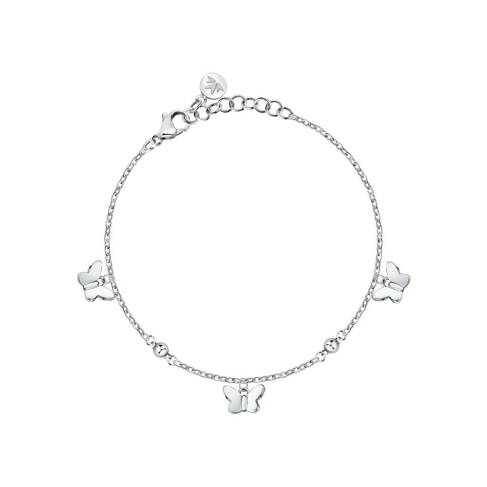 Bracciale Morellato Donna Farfalle Argento Acciaio Regolabile (SAUN36) in Bracciali Web Time Orologi - Milano, commercioVirtuoso.it