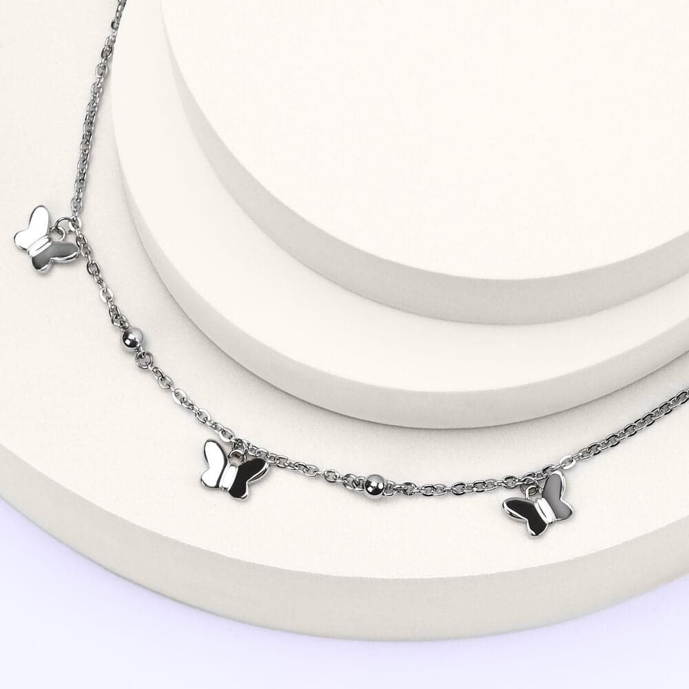 Bracciale Morellato Donna Farfalle Argento Acciaio Regolabile (SAUN36) in Bracciali Web Time Orologi - Milano, commercioVirtuoso.it