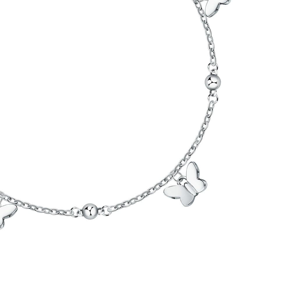 Bracciale Morellato Donna Farfalle Argento Acciaio Regolabile (SAUN36) in Bracciali Web Time Orologi - Milano, commercioVirtuoso.it