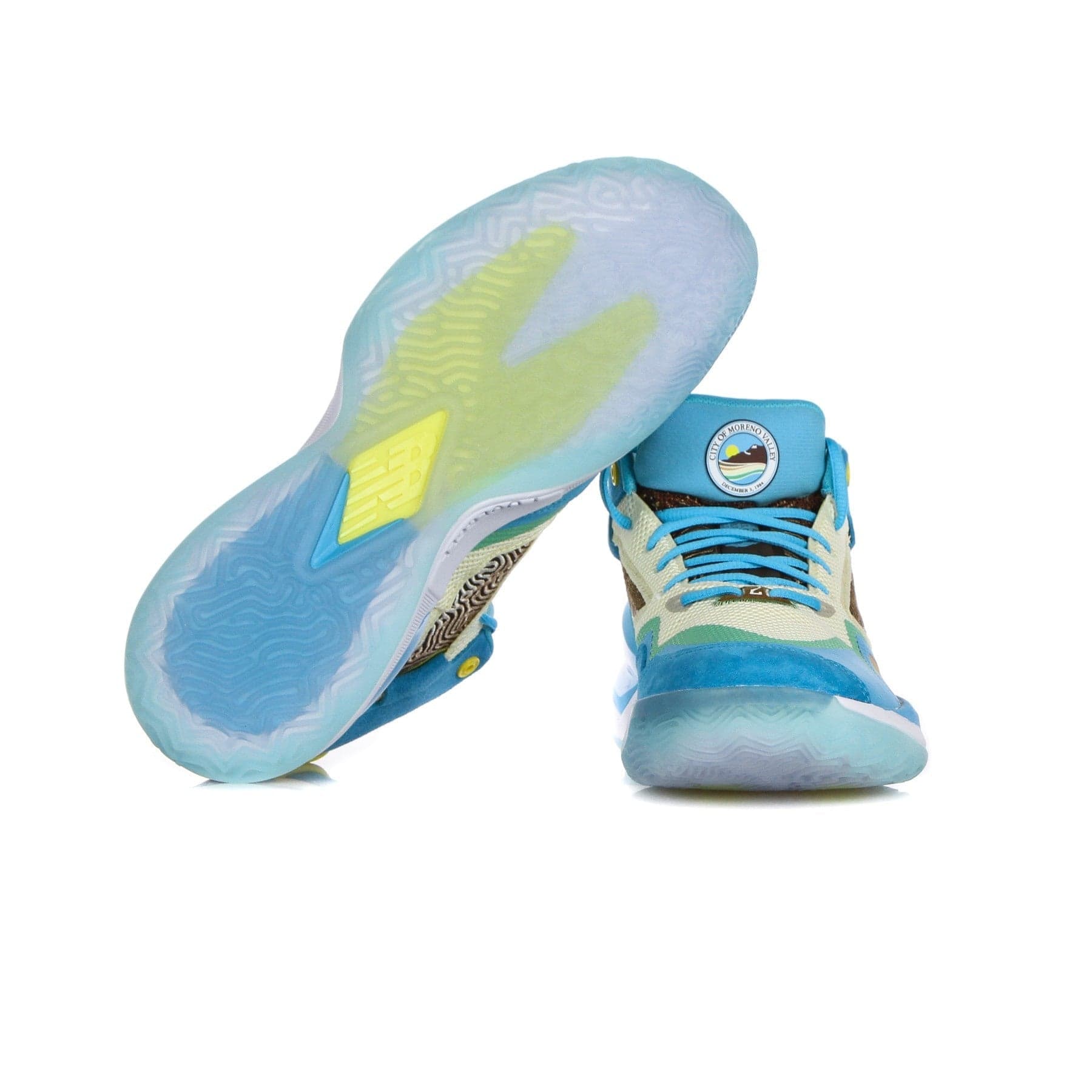 NEW BALANCE Scarpa Alta Uomo Kawhi "moreno Valley" Yellow/green/light Blue da uomo in Sneaker casual Drestige - Casamassima, commercioVirtuoso.it