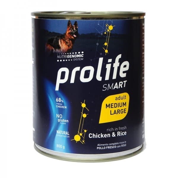 Prolife Smart mangime umido Cani Adulti Medium&Large pollo e riso in Secco 101 Market - Poggibonsi, commercioVirtuoso.it