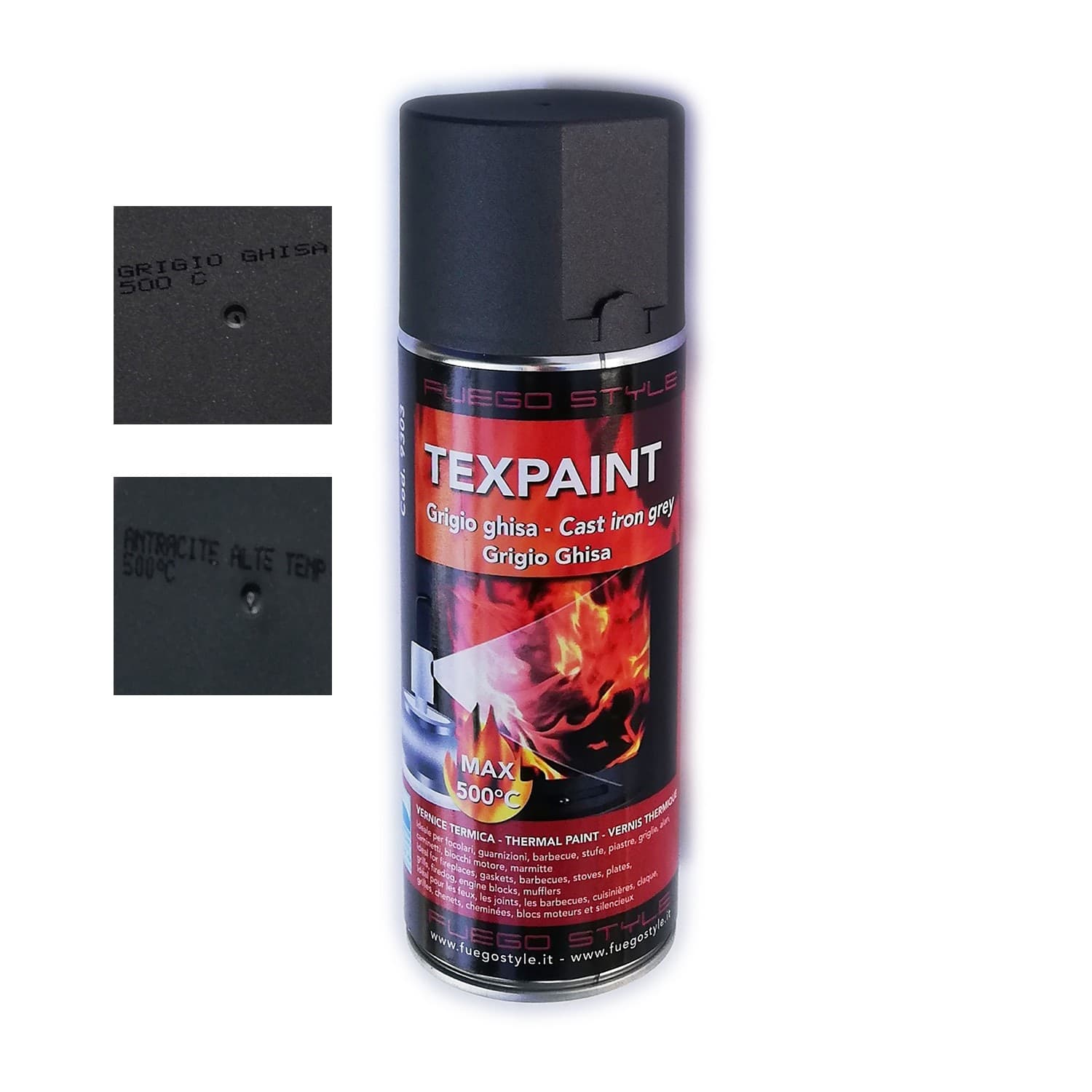 Bomboletta texpaint 400ml per alta temperatura max 500°C in Vernice a spray Aloiserw.com - Altomonte, commercioVirtuoso.it