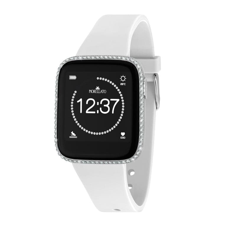 Smartwatch Donna Morellato M01 Crystal Light Bianco (R0151167516) in Smartwatches fashion Web Time Orologi - Milano, commercioVirtuoso.it