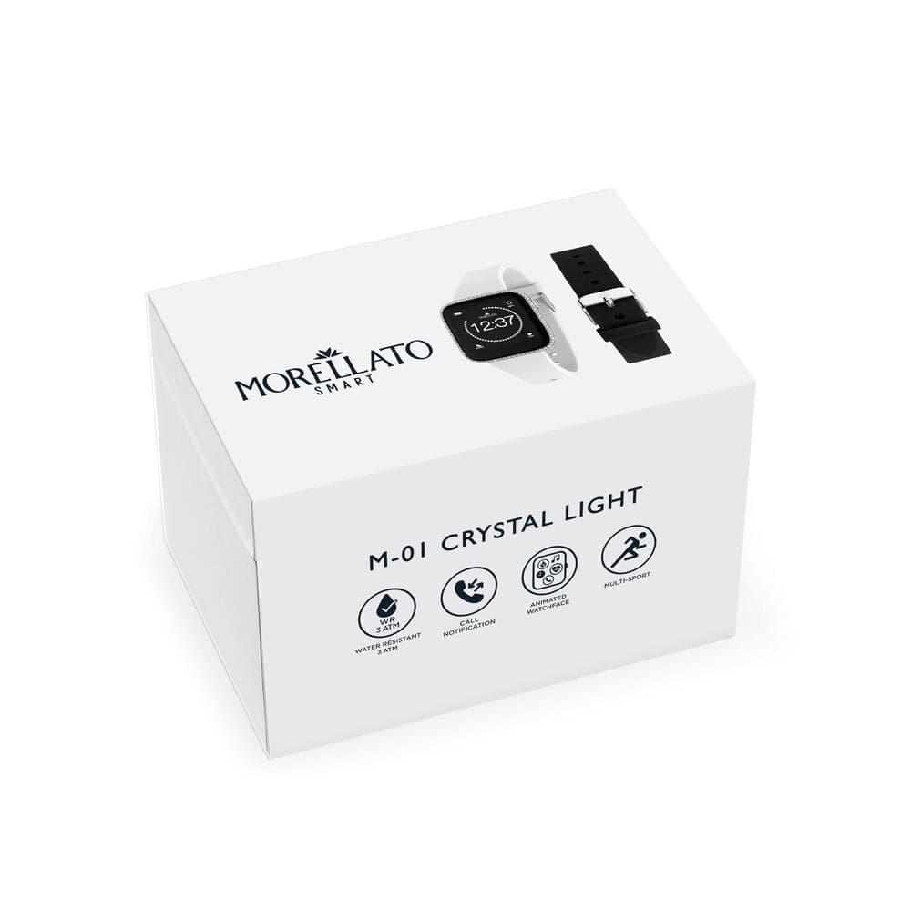 Smartwatch Donna Morellato M01 Crystal Light Bianco (R0151167516) in Smartwatches fashion Web Time Orologi - Milano, commercioVirtuoso.it