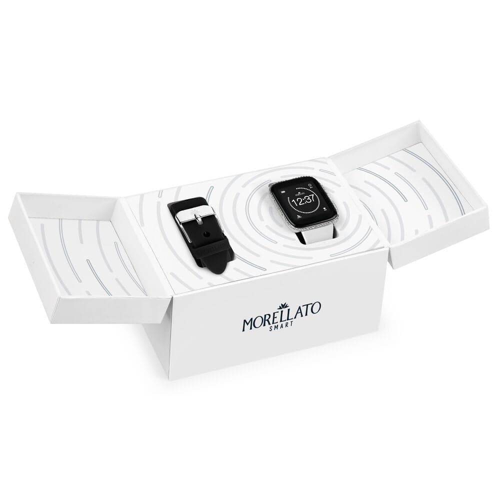 Smartwatch Donna Morellato M01 Crystal Light Bianco (R0151167516) in Smartwatches fashion Web Time Orologi - Milano, commercioVirtuoso.it