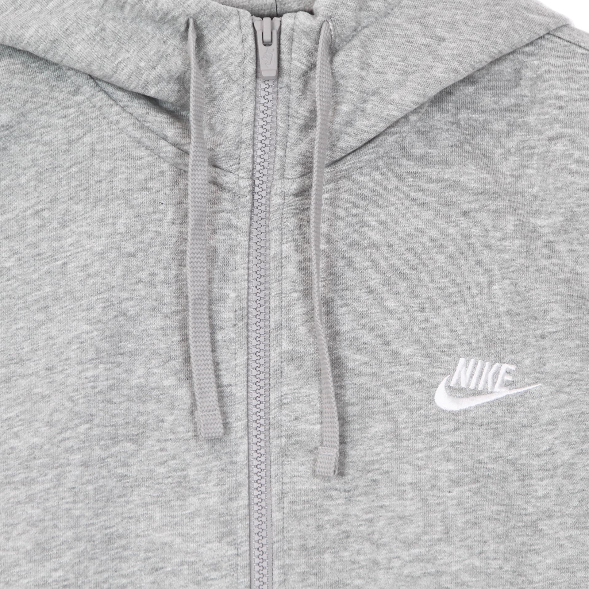 Nike Felpa Leggera Cappuccio Zip Uomo Sportswear Club Hoodie Full Zip French Terry Dk Grey Heather/matte Silver/white da uomo in Felpe con cappuccio Drestige - Casamassima, commercioVirtuoso.it