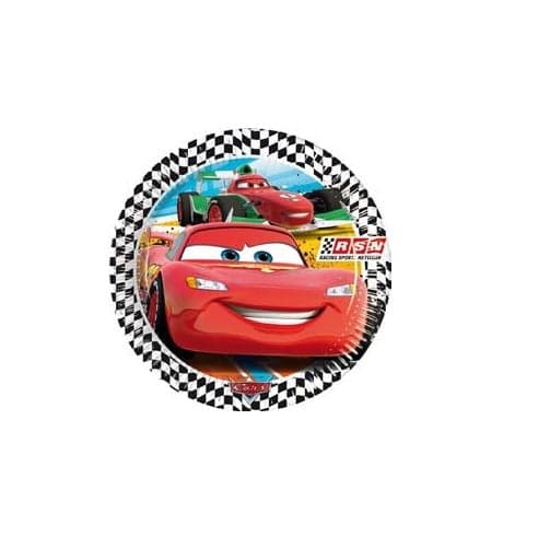 CONFEZIONE 8 PIATTI IN CARTA 19,5CM TEMA CARS