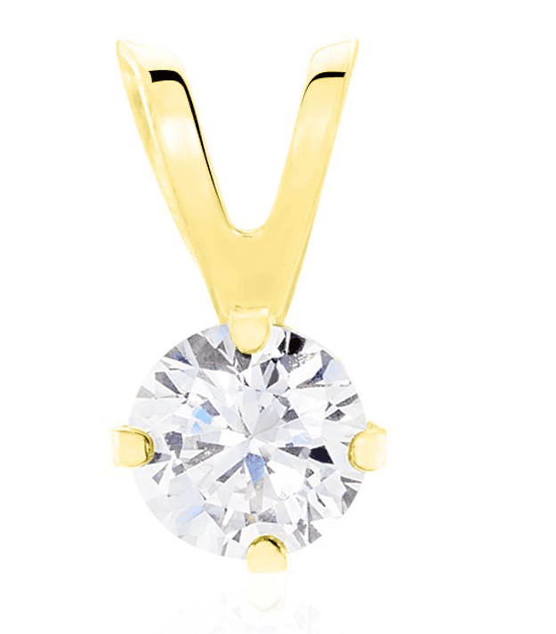STROILI - PENDENTE Poeme oro giallo e Cubic zirconia