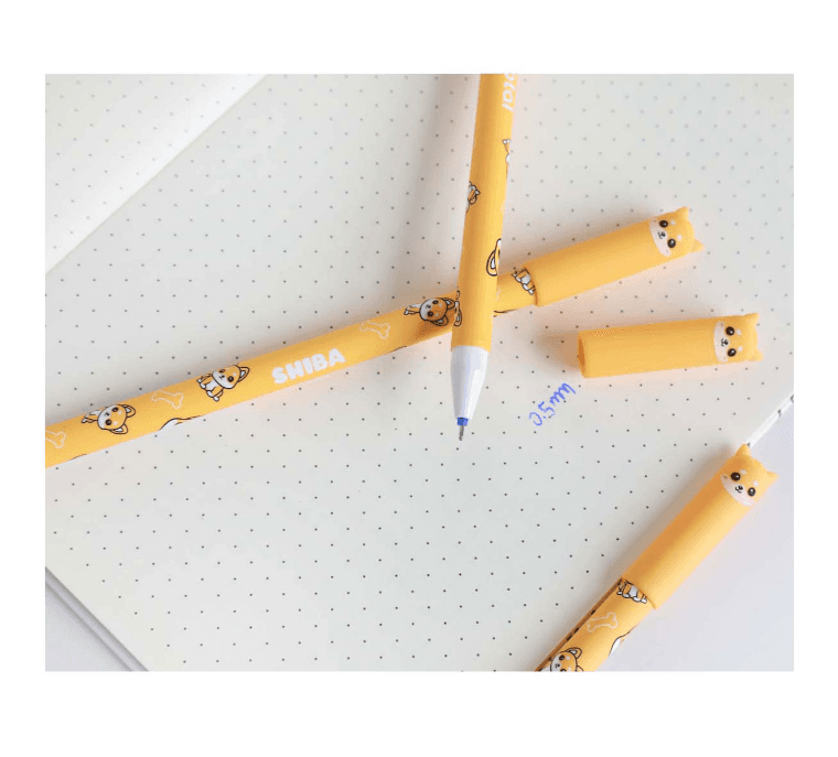 iTotal - Penna Gel Cancellabile Blu con Cappuccio Shiba in Penne roller a inchiostro gel Cartospedia - Napoli, commercioVirtuoso.it