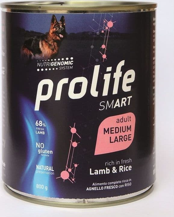 Prolife Smart mangime umido Cani Adulti Medium&Large agnello e riso in Secco 101 Market - Poggibonsi, commercioVirtuoso.it